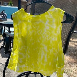 Highlighter color lululemon tank top